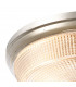 Watson 2 Light E27 Flush Ceiling Lamp IP44 Polished Nickel Prismatic Glass-8