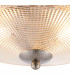 Watson 2 Light E27 Flush Ceiling Lamp IP44 Satin Nickel Prismatic Glass-9