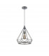 York Large Diamond Ceiling Pendant E27 Matt Grey-1