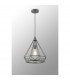 York Large Diamond Ceiling Pendant E27 Matt Grey-3