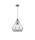 York Large Diamond Ceiling Pendant E27 Matt Grey-6