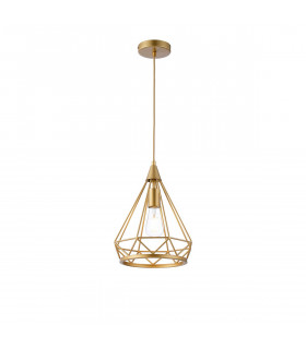 York Small Diamond Ceiling Pendant E27 Gold-1