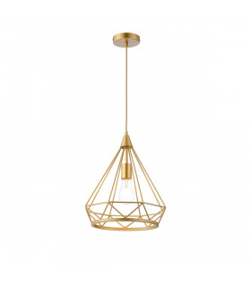 York Large Diamond Ceiling Pendant E27 Gold-1