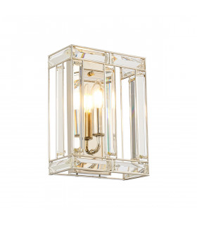 Vestal Square Wall Lamp E14 Polished Nickel-1