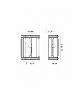 Vestal Square Wall Lamp E14 Polished Nickel-2