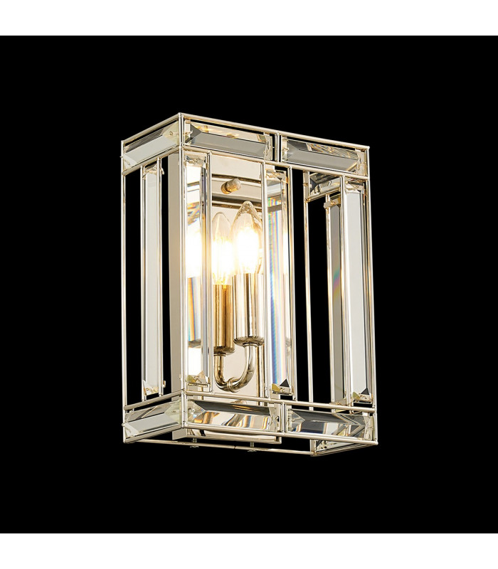 Vestal Square Wall Lamp E14 Polished Nickel-3