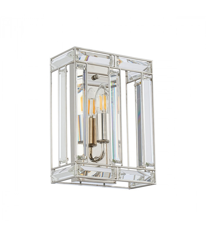 Vestal Square Wall Lamp E14 Polished Nickel-4