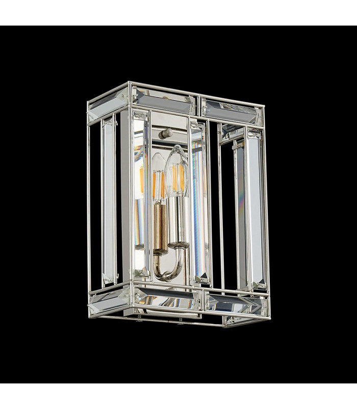 Vestal Square Wall Lamp E14 Polished Nickel-7