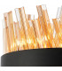 Lysander 10 Light G9 Ceiling Pendant Round Satin Black Amber-8