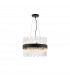 Lysander 10 Light G9 Ceiling Pendant Round Satin Black Clear-1