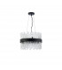 Lysander 10 Light G9 Ceiling Pendant Round Satin Black Clear-4