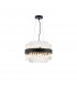 Lysander 10 Light G9 Ceiling Pendant Round Satin Black Clear-5