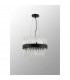 Lysander 10 Light G9 Ceiling Pendant Round Satin Black Clear-10