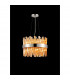 Lysander 10 Light G9 Ceiling Pendant Round Polished Nickel Amber-3