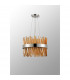 Lysander 10 Light G9 Ceiling Pendant Round Polished Nickel Amber-10
