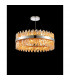 Lysander 24 Light G9 Ceiling Pendant Round Polished Nickel Amber Item Weight: 23.13kg-3