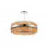 Lysander 24 Light G9 Ceiling Pendant Round Polished Nickel Amber Item Weight: 23.13kg-6