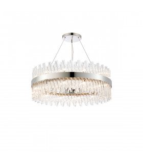 Lysander 24 Light G9 Ceiling Pendant Round Polished Nickel Clear Item Weight: 23.13kg-1