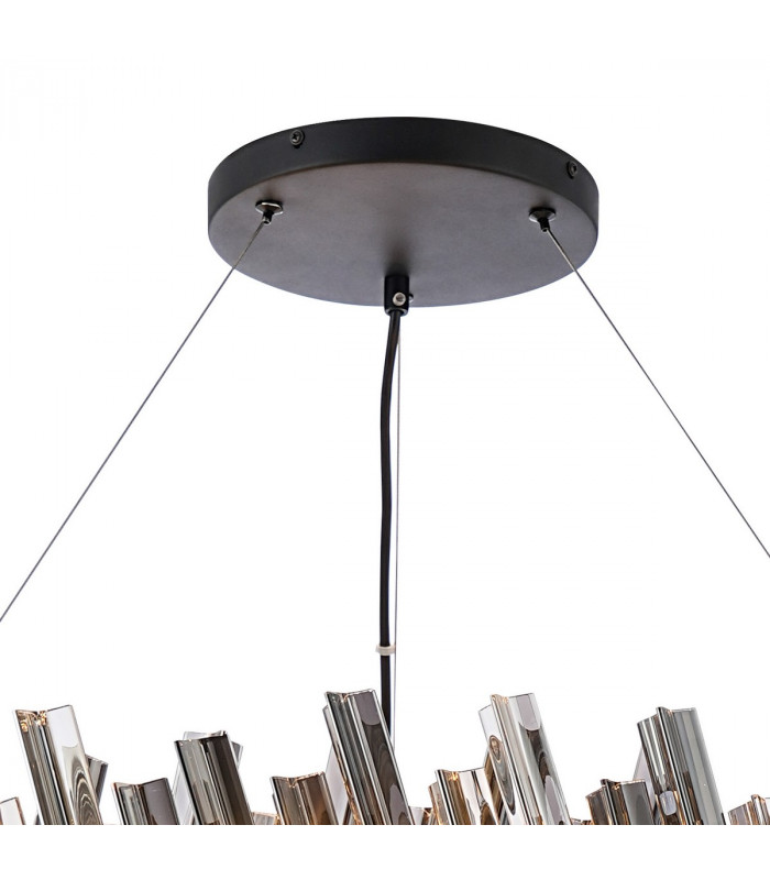 Lysander 32 Light G9 Ceiling Pendant Round Satin Black Smoke Item Weight: 29.51kg-7