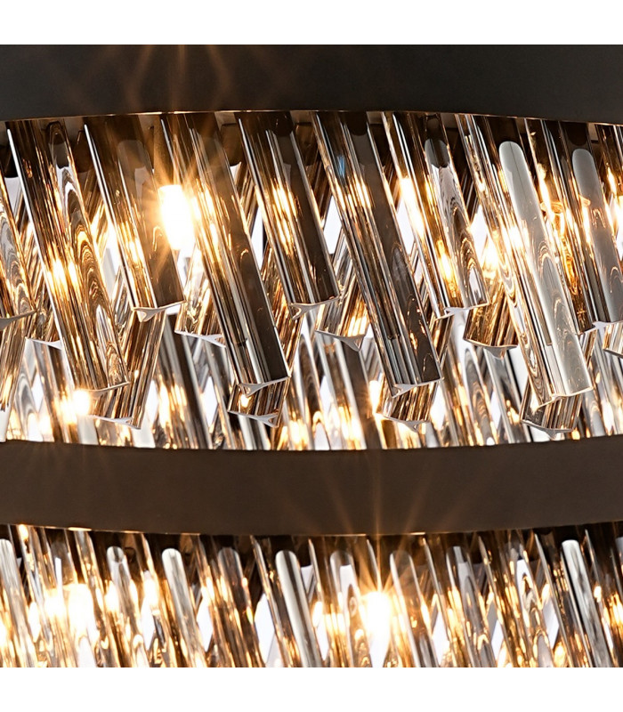 Lysander 32 Light G9 Ceiling Pendant Round Satin Black Smoke Item Weight: 29.51kg-9