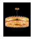 Lysander 32 Light G9 Ceiling Pendant Round Brass Amber Item Weight: 29.51kg-3