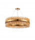 Lysander 32 Light G9 Ceiling Pendant Round Brass Amber Item Weight: 29.51kg-4