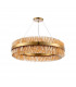 Lysander 32 Light G9 Ceiling Pendant Round Brass Amber Item Weight: 29.51kg-6