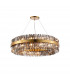 Lysander 32 Light G9 Ceiling Pendant Round Brass Smoke Item Weight: 29.51kg-5