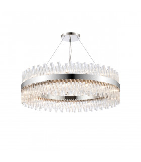 Lysander 32 Light G9 Ceiling Pendant Round Polished Nickel Clear Item Weight: 29.51kg-1