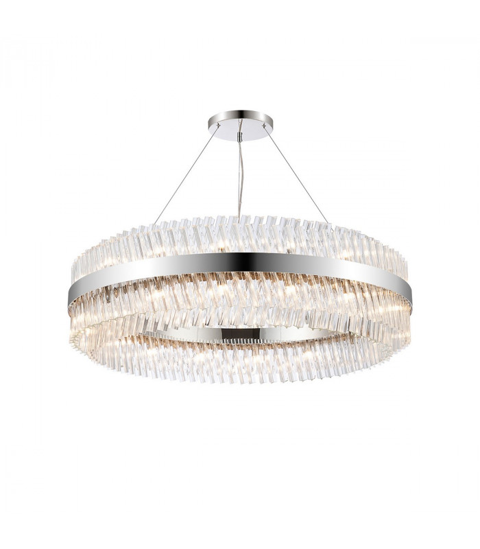 Lysander 32 Light G9 Ceiling Pendant Round Polished Nickel Clear Item Weight: 29.51kg-5