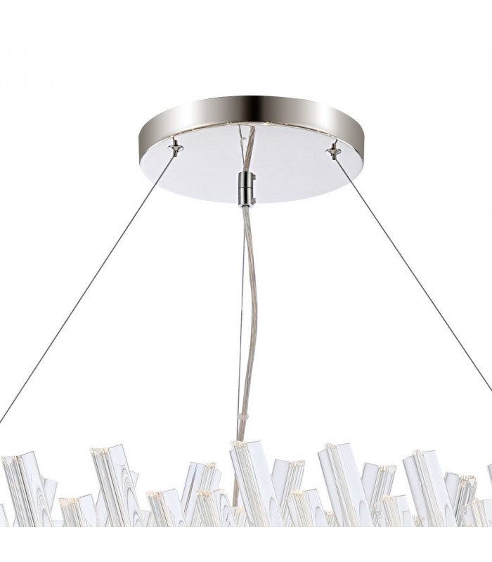 Lysander 32 Light G9 Ceiling Pendant Round Polished Nickel Clear Item Weight: 29.51kg-7