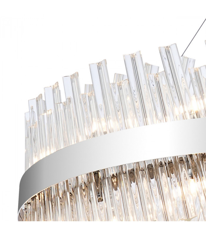 Lysander 32 Light G9 Ceiling Pendant Round Polished Nickel Clear Item Weight: 29.51kg-8