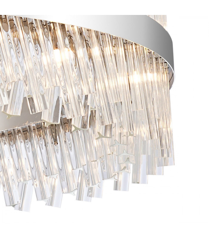 Lysander 32 Light G9 Ceiling Pendant Round Polished Nickel Clear Item Weight: 29.51kg-10