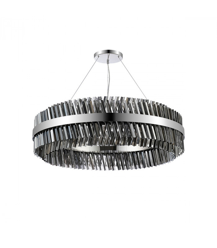 Lysander 32 Light G9 Ceiling Pendant Round Polished Nickel Smoke Item Weight: 29.51kg-6