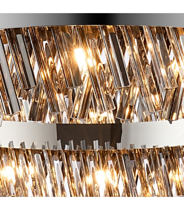 Lysander 32 Light G9 Ceiling Pendant Round Polished Nickel Smoke Item Weight: 29.51kg-9