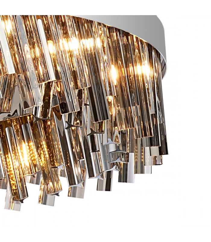 Lysander 32 Light G9 Ceiling Pendant Round Polished Nickel Smoke Item Weight: 29.51kg-10