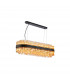 Lysander 24 Light G9 Ceiling Pendant Oblong Satin Black Amber Item Weight: 22.65kg-5