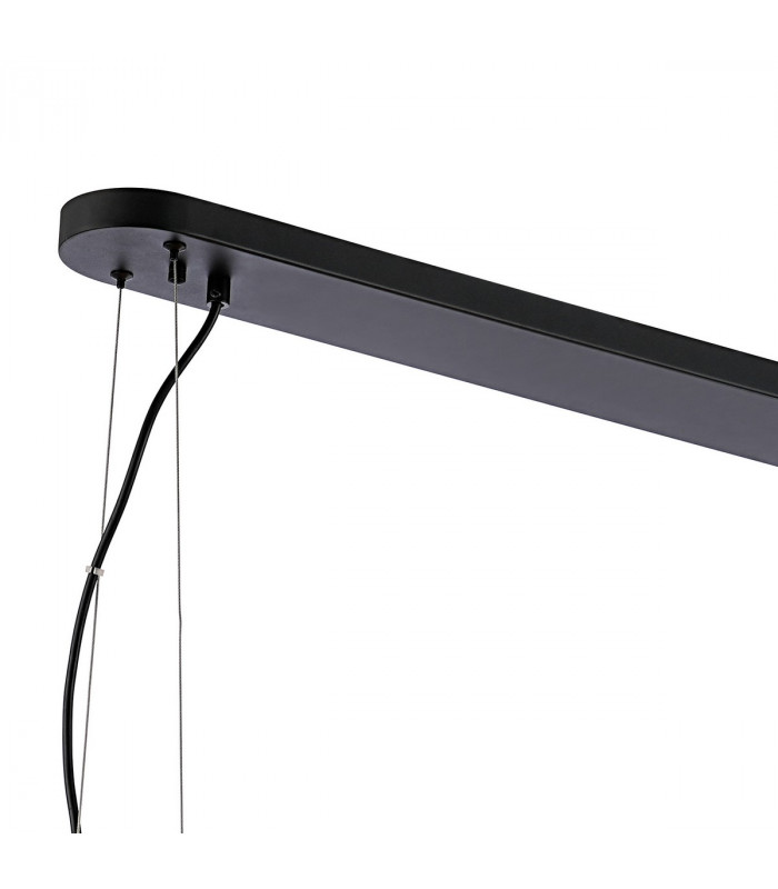 Lysander 24 Light G9 Ceiling Pendant Oblong Satin Black Amber Item Weight: 22.65kg-7