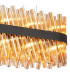 Lysander 24 Light G9 Ceiling Pendant Oblong Satin Black Amber Item Weight: 22.65kg-9