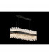 Lysander 24 Light G9 Ceiling Pendant Oblong Satin Black Clear Item Weight: 22.65kg-3