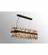 Lysander 24 Light G9 Ceiling Pendant Oblong Satin Black Smoke Item Weight: 22.65kg-3
