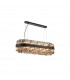 Lysander 24 Light G9 Ceiling Pendant Oblong Satin Black Smoke Item Weight: 22.65kg-5