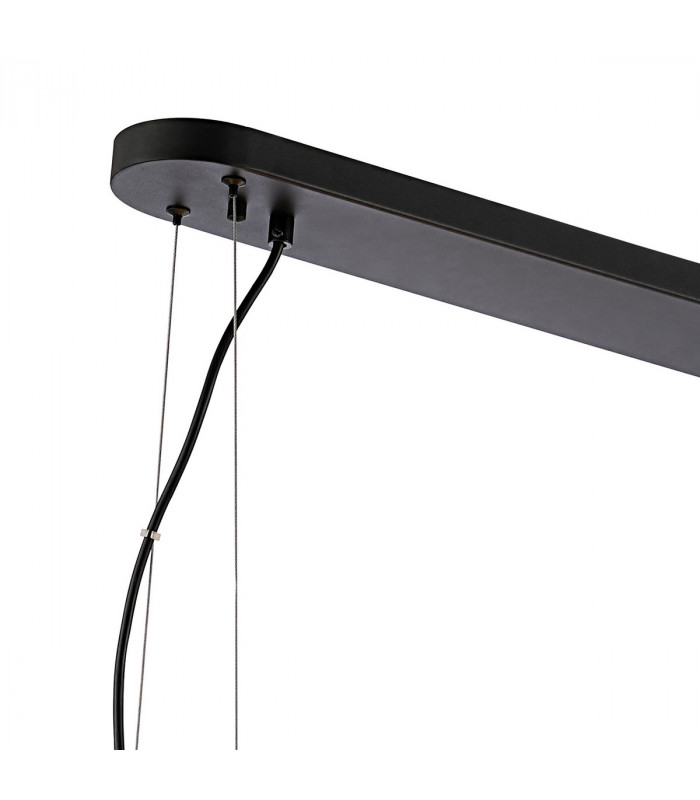 Lysander 24 Light G9 Ceiling Pendant Oblong Satin Black Smoke Item Weight: 22.65kg-7