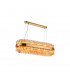 Lysander 24 Light G9 Ceiling Pendant Oblong Brass Amber Item Weight: 22.65kg-5