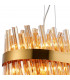 Lysander 24 Light G9 Ceiling Pendant Oblong Brass Amber Item Weight: 22.65kg-8