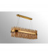 Lysander 24 Light G9 Ceiling Pendant Oblong Brass Amber Item Weight: 22.65kg-10