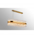 Lysander 24 Light G9 Ceiling Pendant Oblong Brass Clear Item Weight: 22.65kg-3