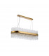 Lysander 24 Light G9 Ceiling Pendant Oblong Brass Clear Item Weight: 22.65kg-4
