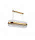 Lysander 24 Light G9 Ceiling Pendant Oblong Brass Clear Item Weight: 22.65kg-6