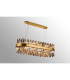 Lysander 24 Light G9 Ceiling Pendant Oblong Brass Smoke Item Weight: 22.65kg-3